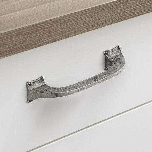Bolster Antique Pewter Classic D Cupboard Handle 151mm - Home Up Design