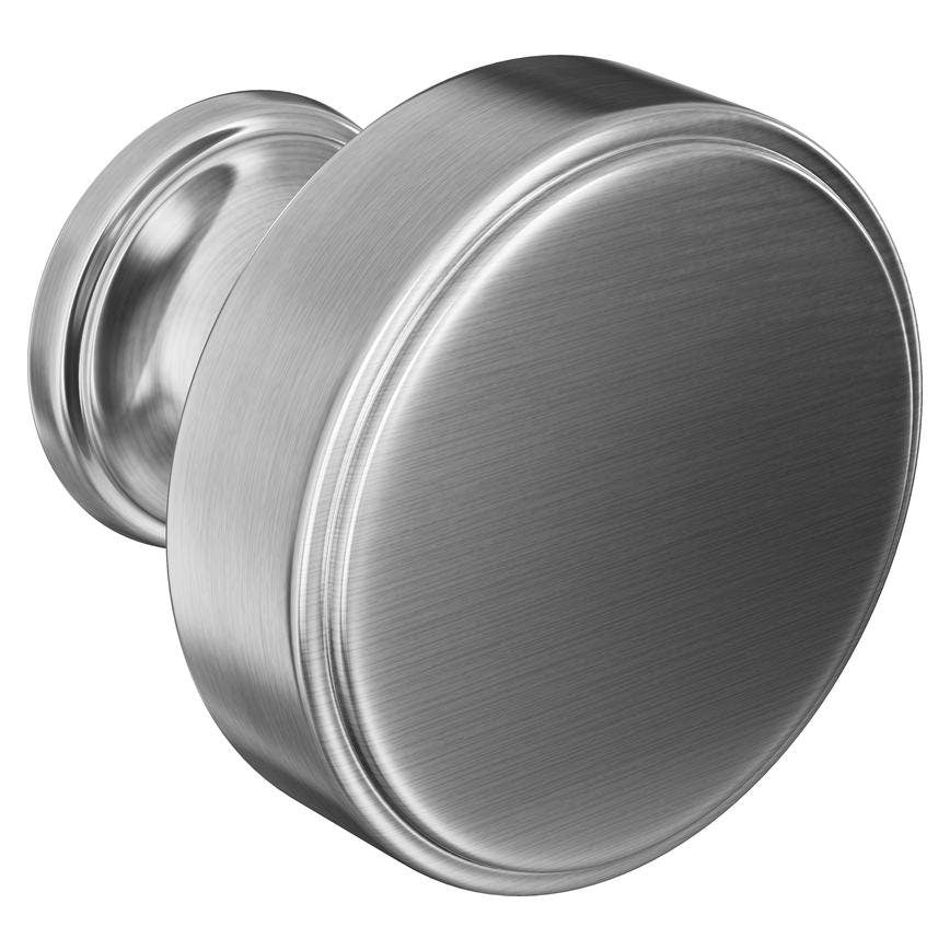 Howdens Contessa Cup Handle & Knob Brushed Nickel Traditional Classic