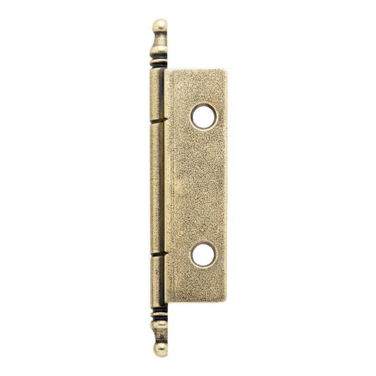 Howdens Aged Brass Flush Screw On 85mm Unsprung Mock Dummy Decorative Hinge Pack of 2