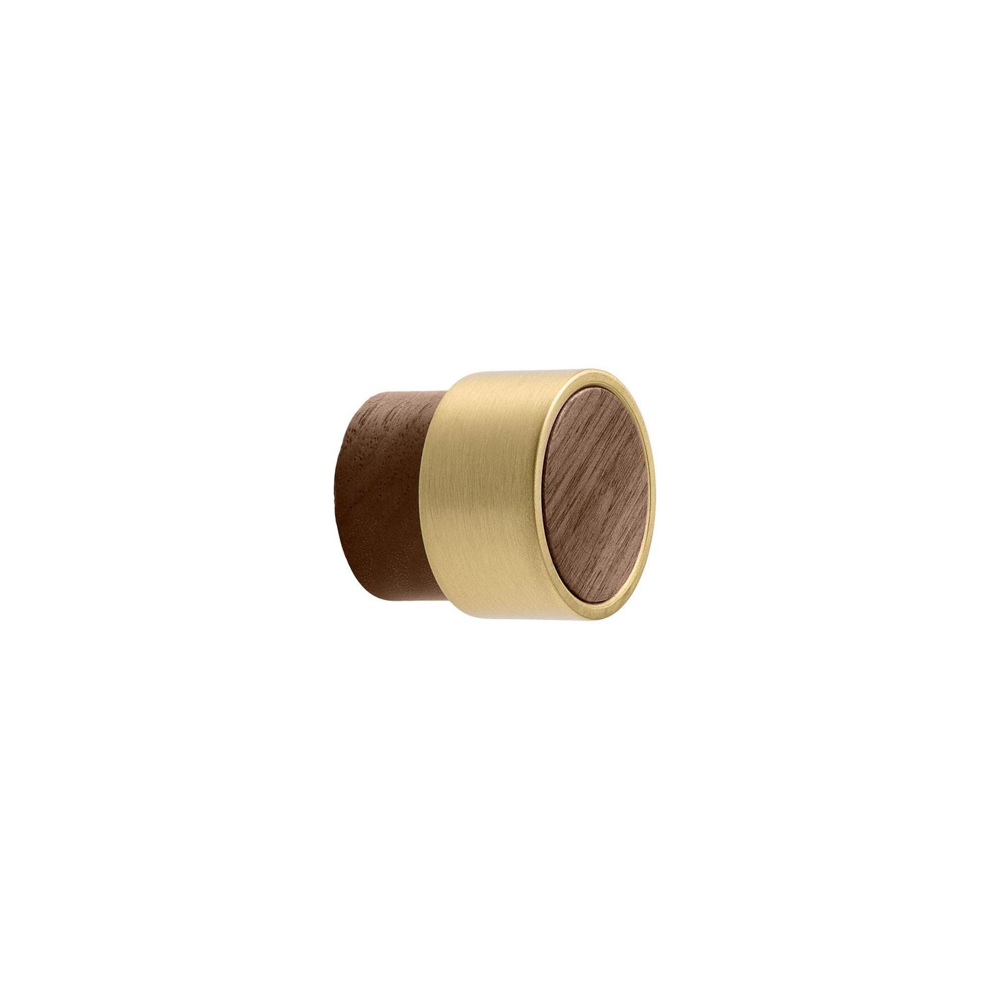 Vonsild Radio Walnut Clear Lacquered Wooden & Brushed Gold Knob 26mm 49mm