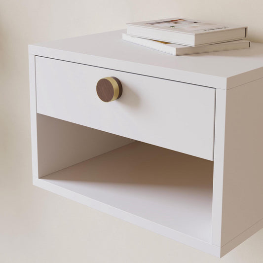 Vonsild Radio Walnut Clear Lacquered Wooden & Brushed Gold Knob 26mm 49mm