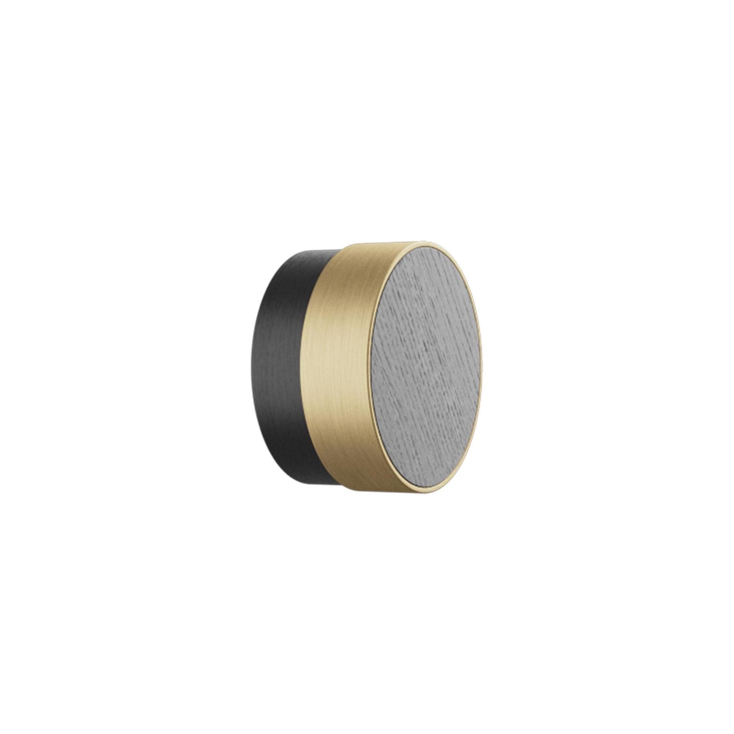 Vonsild Radio Ash Stained Black Wooden & Brushed Gold Knob 26mm 49mm