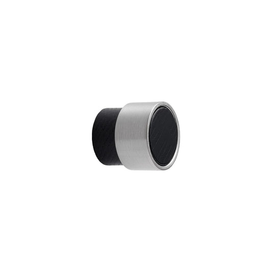Vonsild Radio Ash Stained Black Wooden & Inox Look Knob 26mm 49mm