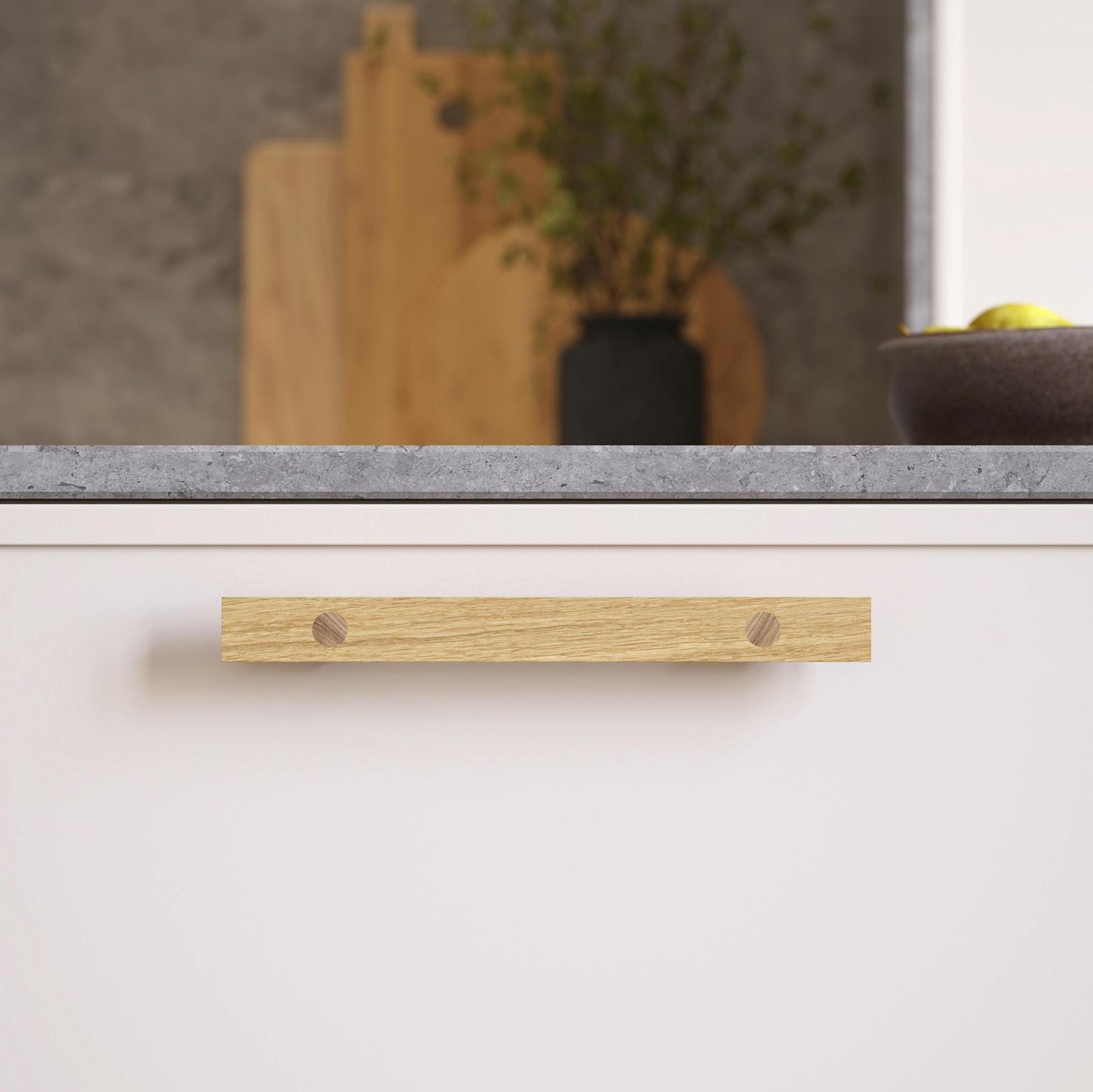 Vonsild Longa Oak Dark Brown Wooden Handle 160mm & 224mm