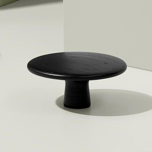 Vonsild Cloud Ash Stained Black Wooden Knob 48mm & 64mm