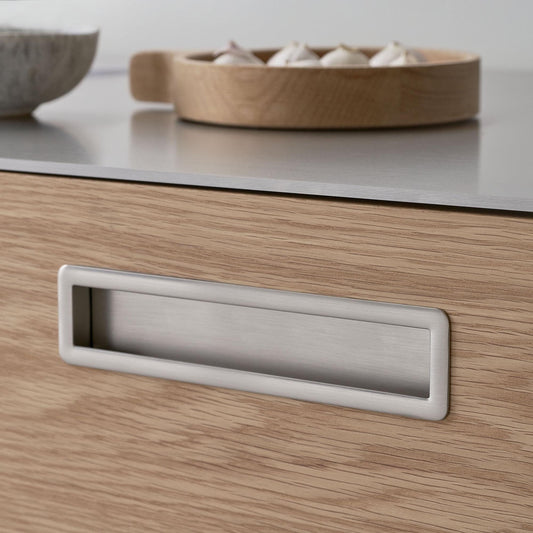 Furnipart Tub Straight Inox Recessed Inset Handle