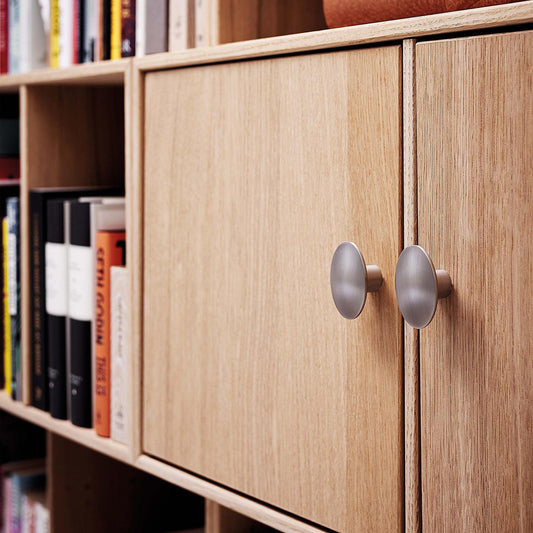 Furnipart Dome Oval Knob Inox Silver Modern