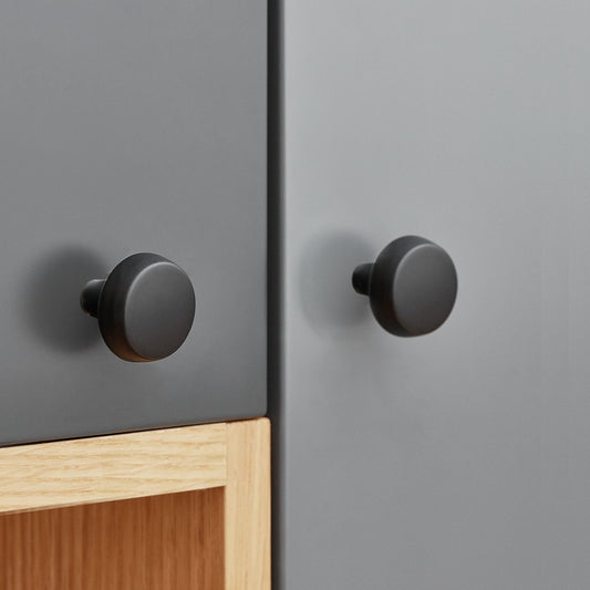 Furnipart Autumn Knob Matt Black 28mm & 36mm Diameter