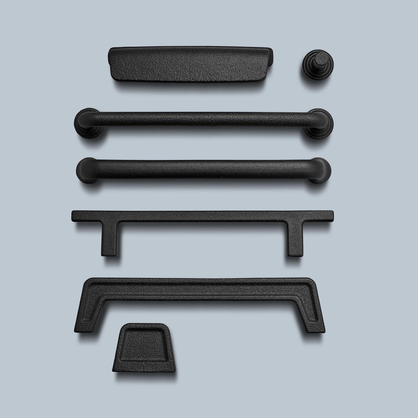 Furnipart Pagoda Cast Iron Handle Matt Black