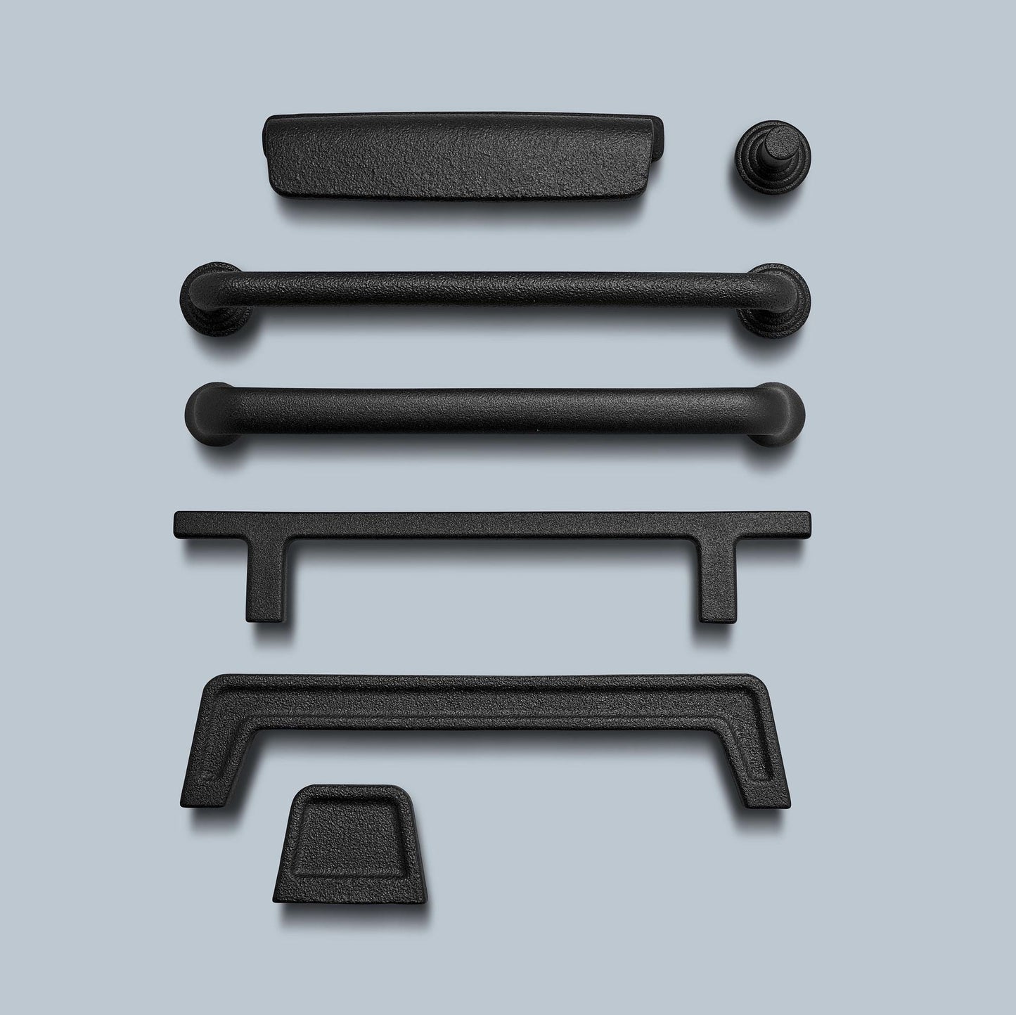 Furnipart Pagoda Cast Iron Handle Matt Black