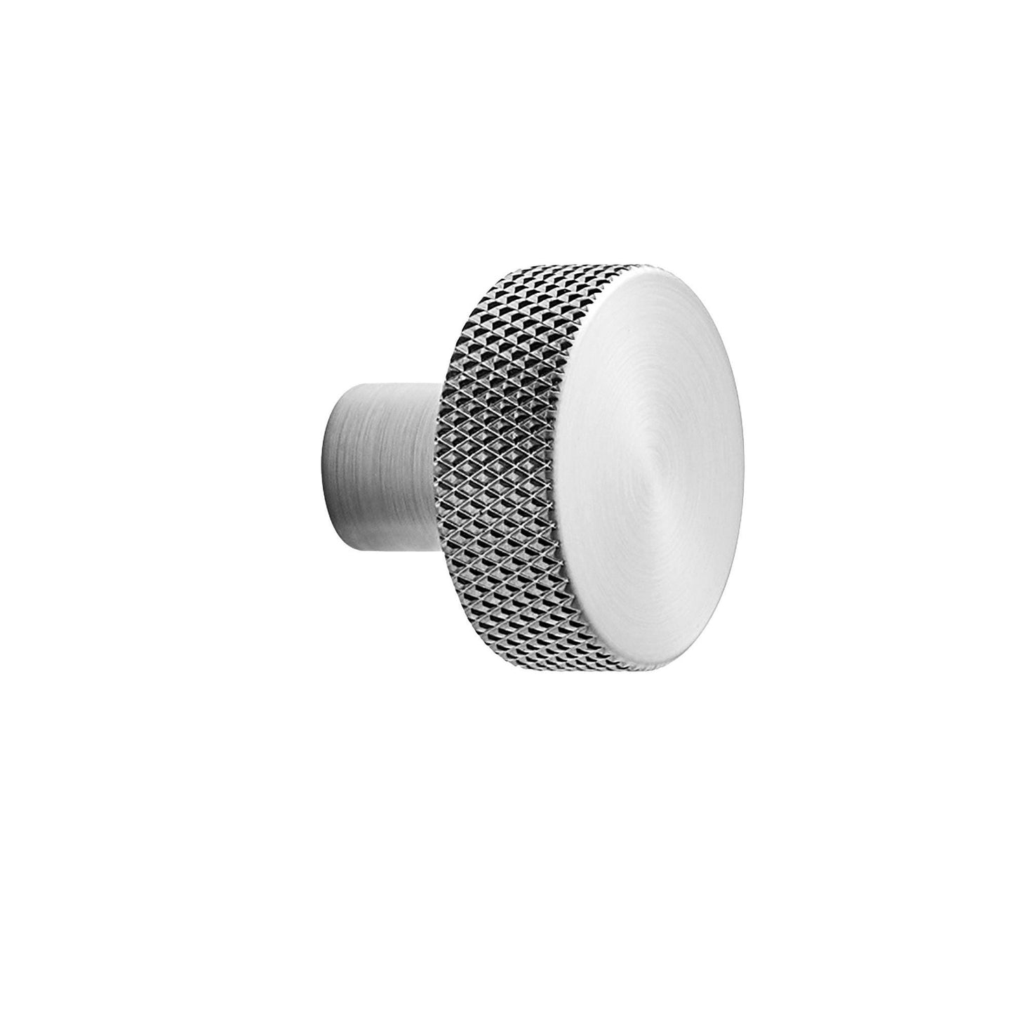 Furnipart Simon Knurled Round Knob Inox Steel