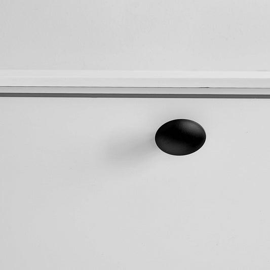 Furnipart Dome Oval Knob Matt Black Modern