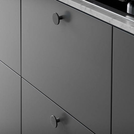 Furnipart Square 10 Handle & Knob Plato Brushed Anthracite Aluminium 128mm