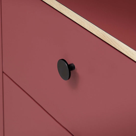 Furnipart Square 10 Handle & Knob Plato Brushed Matt Black Aluminium 128mm