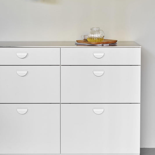 Furnipart Horizon White Moon Semicircle Handle Small & Large