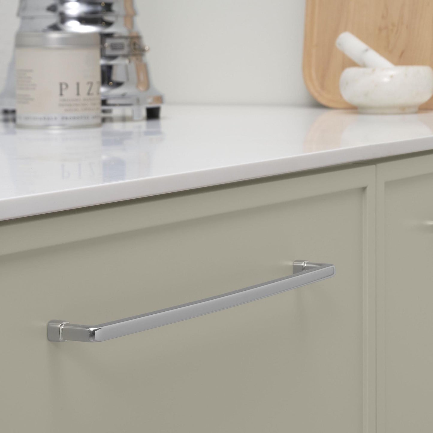 Furnipart Equester Handle & Cup Bright Nickel 160mm 320mm