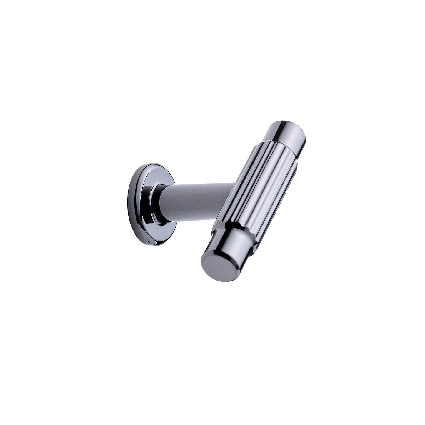 Furnipart Villa Fluted Handle & Knob 128mm 192mm Round Knob T-Knob Black Nickel