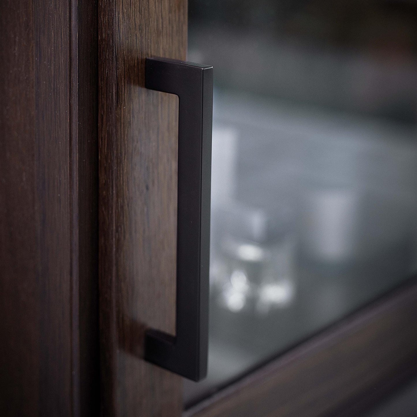 Furnipart Flat Handle Brown Black 128mm 192mm 256mm 448mm