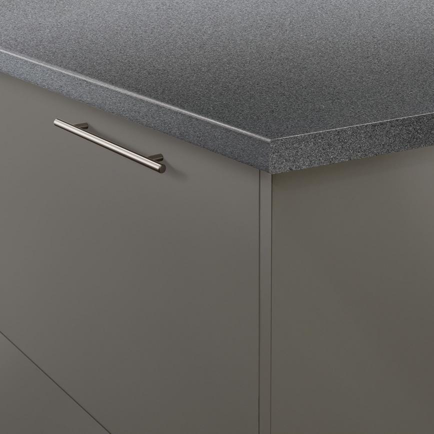 Howdens T Bar Brushed Stainless Steel Effect Classic Cupboard Handle 152mm 230mm