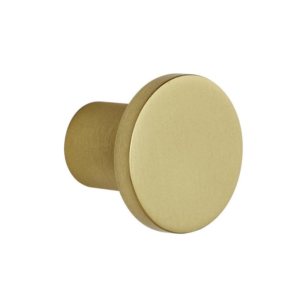 Howdens Metric Handle 233mm 330mm Cup and Round Knob Brushed Brass Effect