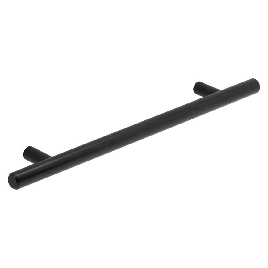Howdens T Bar Matt Black Classic Thin Cupboard Handle 152mm 230mm