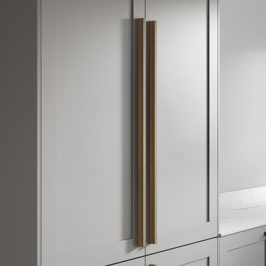 Howdens Reed Lacquered Oak Handle & Knob 50mm 200mm 400mm 900mm