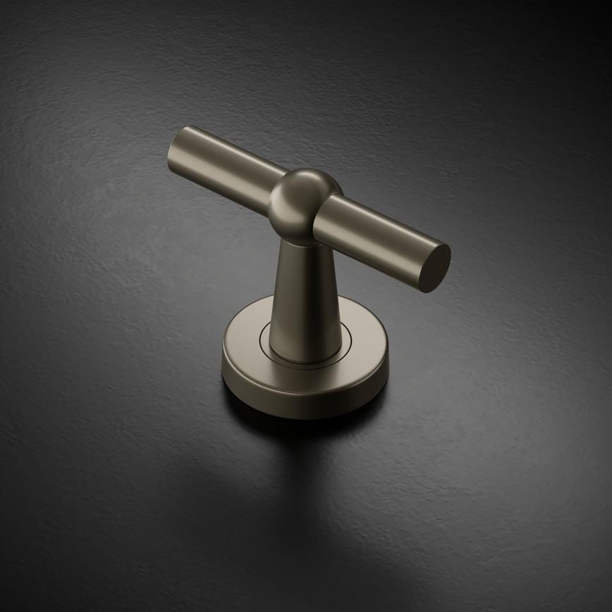 Howdens Fuller and Forge Como Satin Bronze 85mm T Mortice Knob on Rose Pair Howdens
