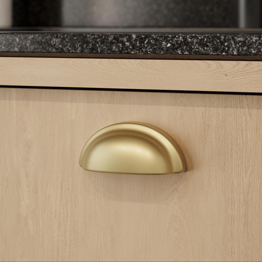 Furnipart Baron Cup 64mm, T Knob & Round Knob Dark Brushed Gold