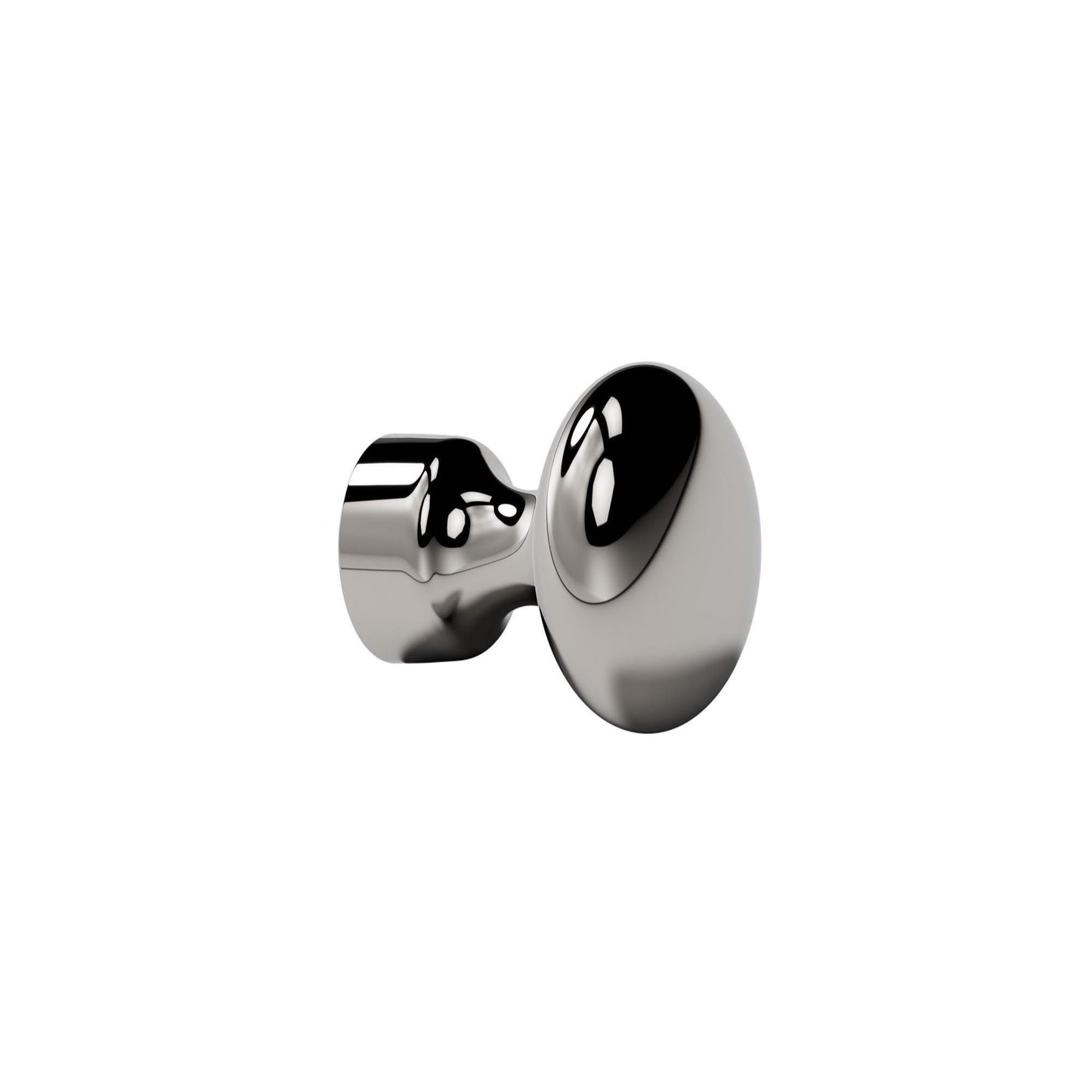 Furnipart Baron Cup 64mm, T Knob & Round Knob Bright Nickel 64mm