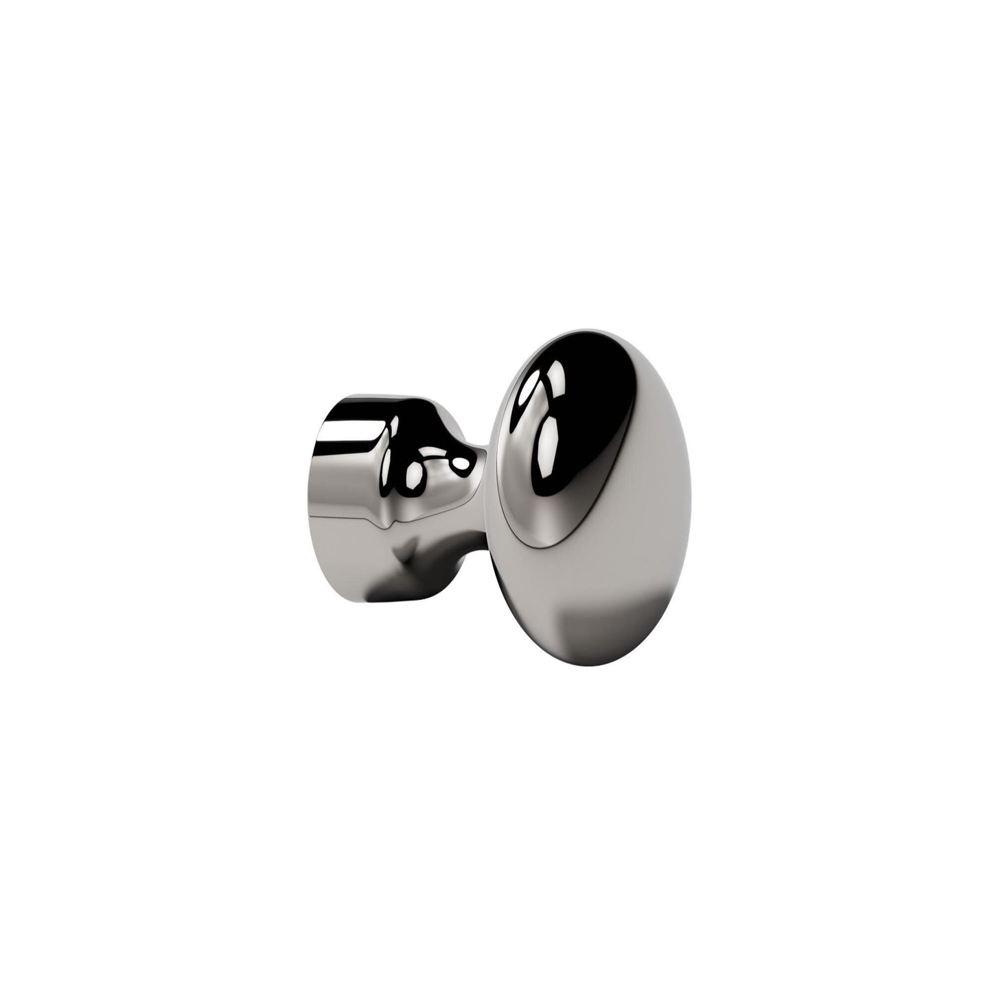 Furnipart Baron Cup 64mm, T Knob & Round Knob Bright Nickel 64mm