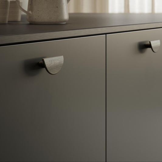 Furnipart Horizon Oak Dark Brown Handle Small & Large