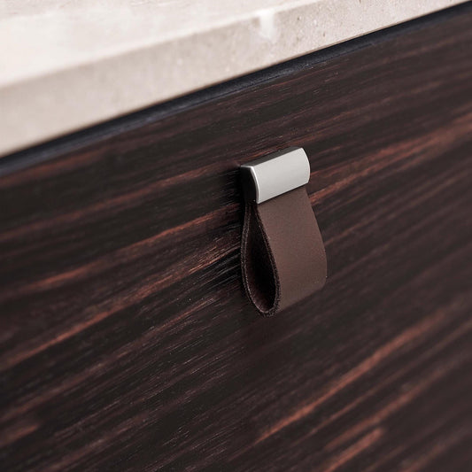 Furnipart Strap Cognac Leather & Inox Knob