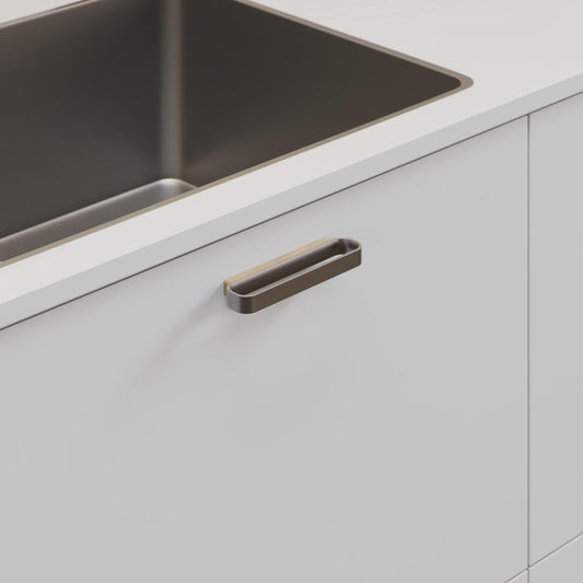 Furnipart Race Clear Lacquered Oak & Inox Wood Handle 32mm 96mm