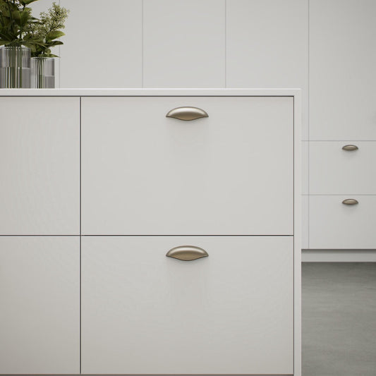 Furnipart Luna Cup 64mm & 96mm Brushed Brass