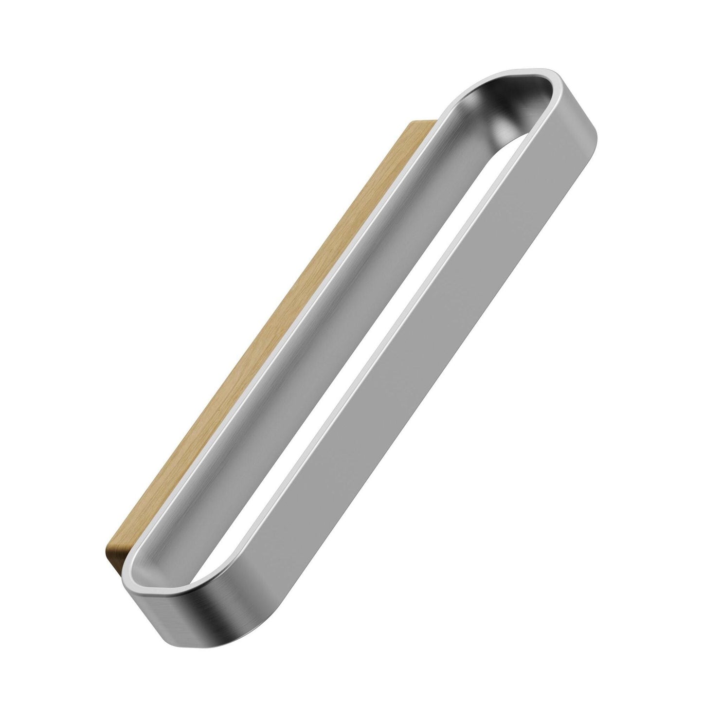 Furnipart Race Clear Lacquered Oak & Inox Wood Handle 32mm 96mm