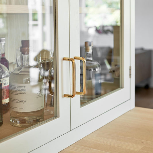 Furnipart Tubular Handle Untreated Brass 96mm & 128mm