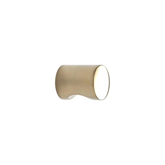 Furnipart Tumbler Round Knob Untreated Brass Polished 21mm