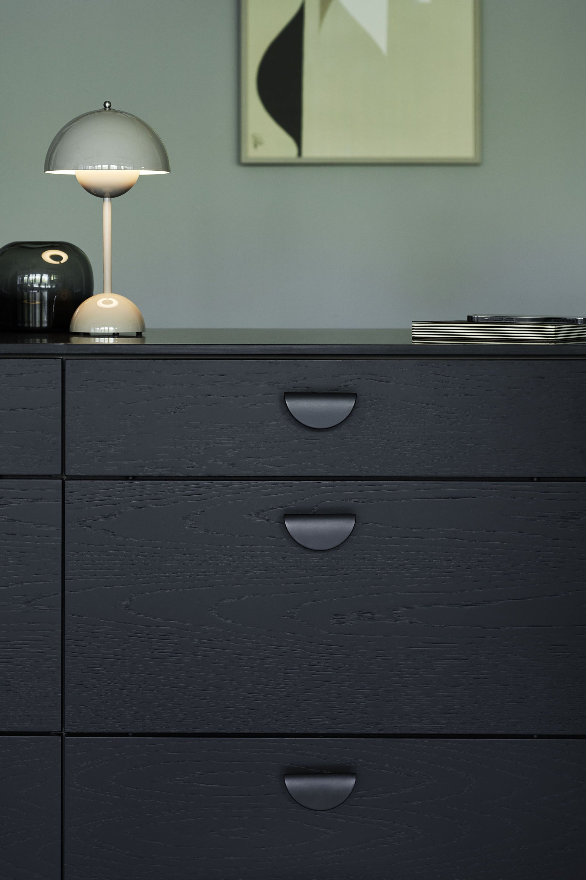 Furnipart Horizon Black Moon Semicircle Handle Small & Large