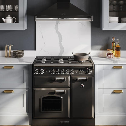 Howdens Contessa Cup Handle & Knob Aged Brass Traditional Classic