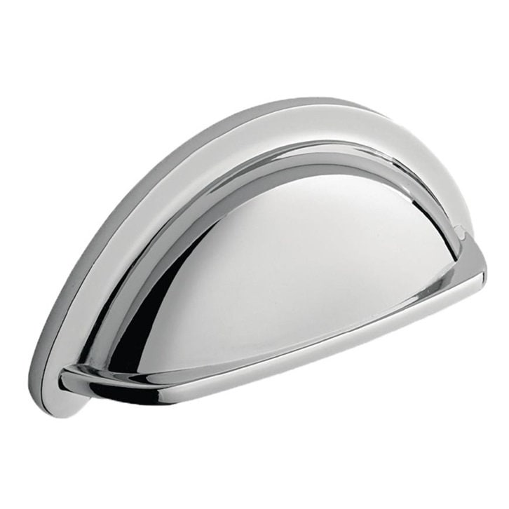 Howdens Courtier Polished Chrome Effect Chunky Cup Handle & Knob 94mm