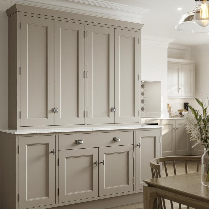 Howdens Duchess Handle Knob Latch Polished Chrome Effect