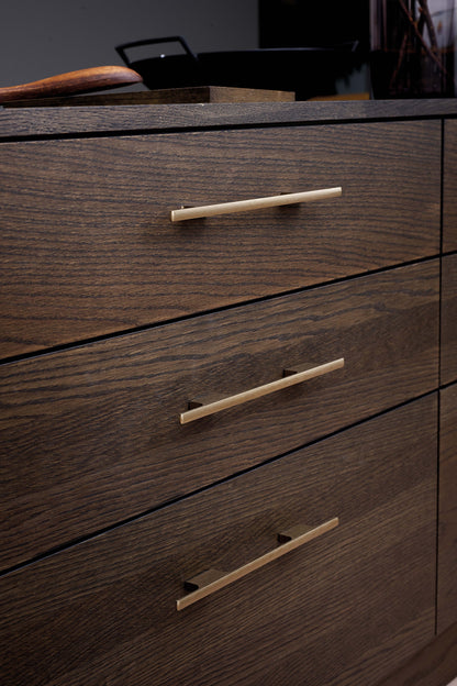 Furnipart Tau Handle & Knob Brushed Brass 32mm 160mm