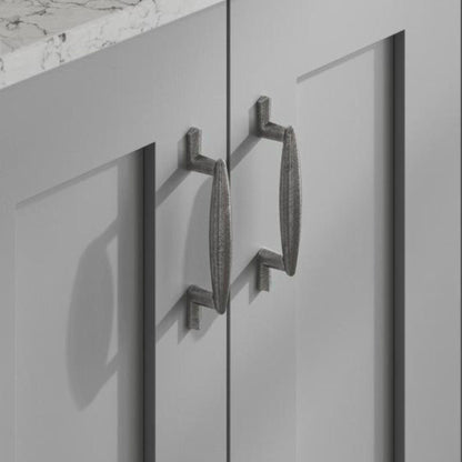 Howdens Antique Pewter Effect Classic D Cupboard Handle 146mm