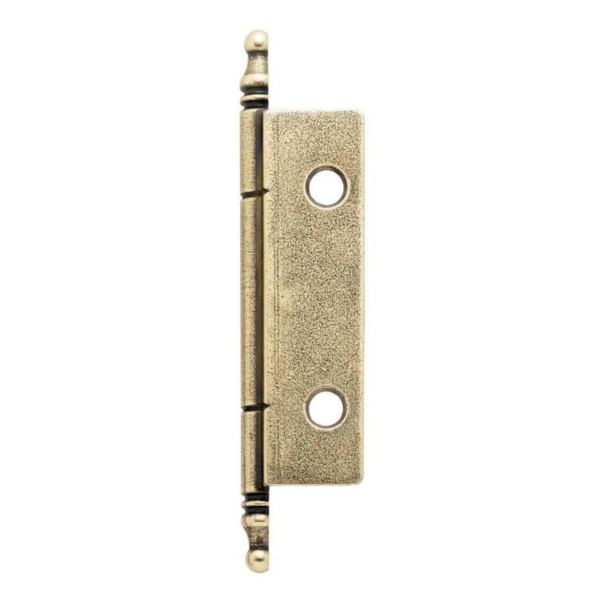 Howdens Aged Brass Flush Screw On 85mm Unsprung Mock Dummy Decorative Hinge Pack of 2