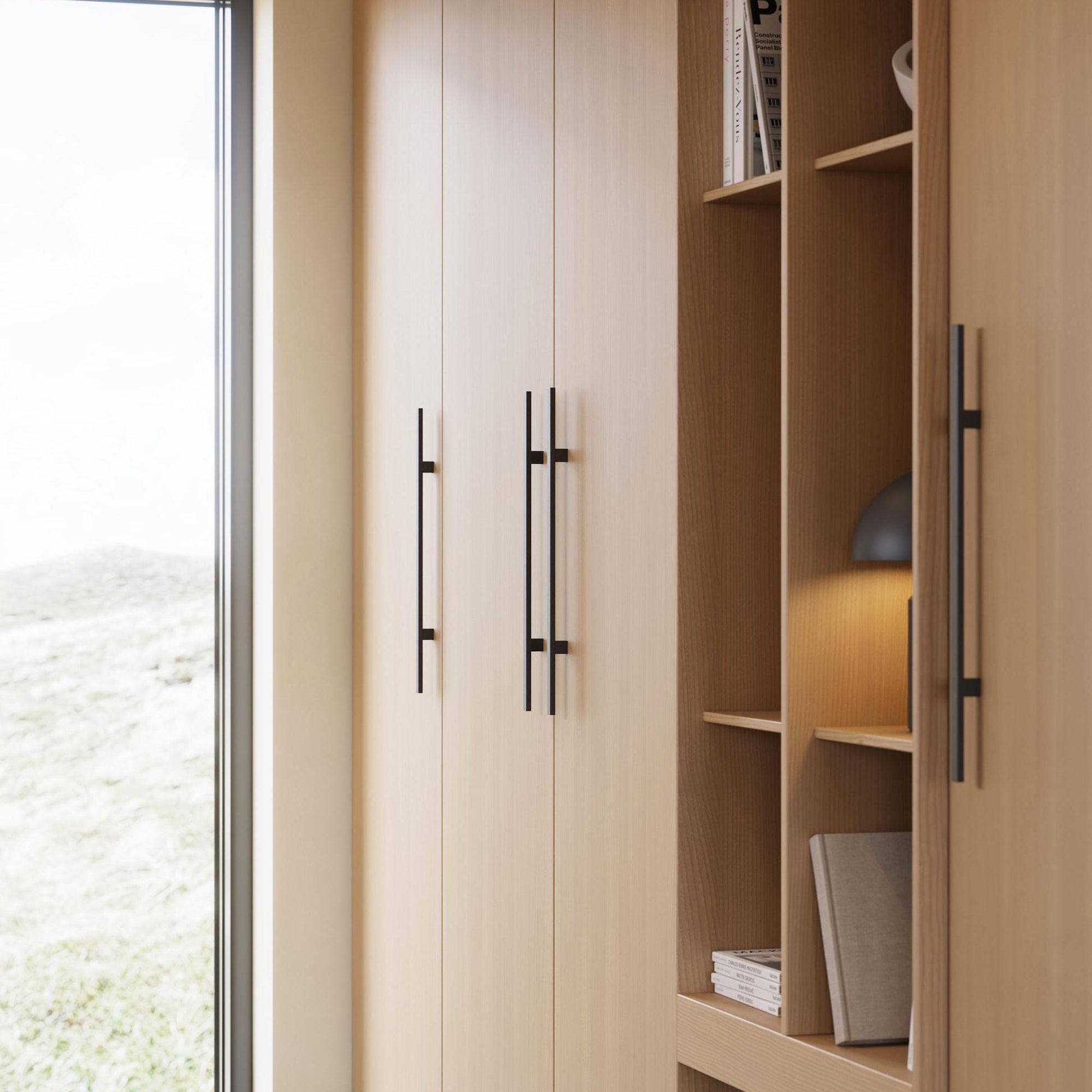 Vonsild Japan Oak Clear Lacquered Wooden Handle 160mm & 224mm