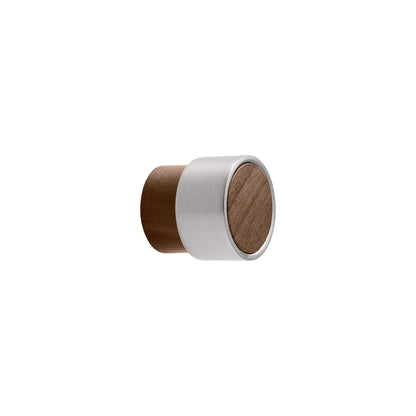 Vonsild Radio Walnut Clear Lacquered Wooden & Inox Look Knob 26mm 49mm