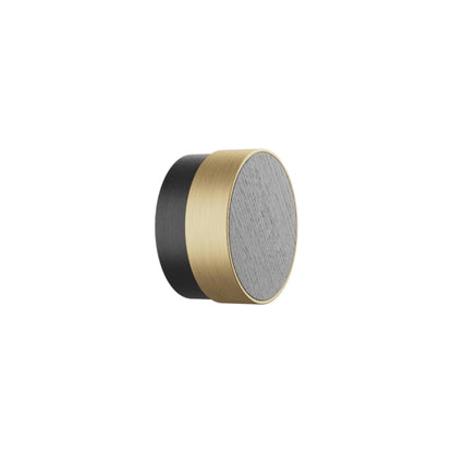 Vonsild Radio Ash Stained Black Wooden & Brushed Gold Knob 26mm 49mm