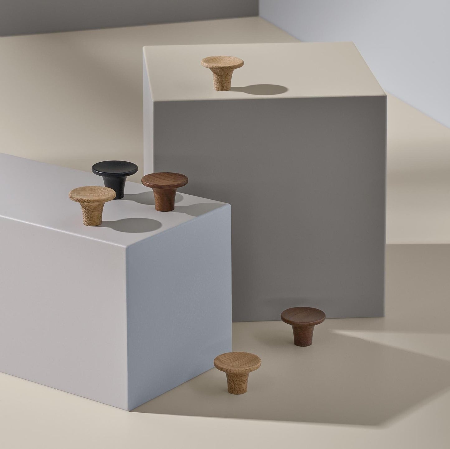 Vonsild Tuba Ash Stained Black Wooden Handle & Knob 128mm 256mm