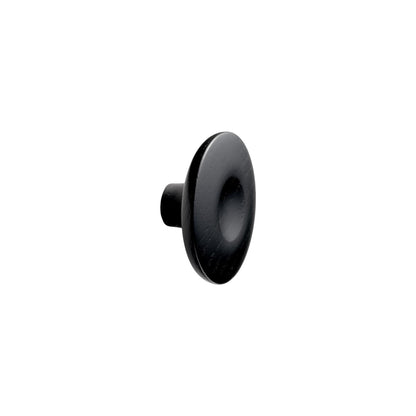 Vonsild Dimple Ash Stained Black Wooden Knob 40mm 60mm & 80mm