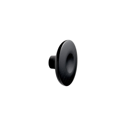 Vonsild Dimple Ash Stained Black Wooden Knob 40mm 60mm & 80mm
